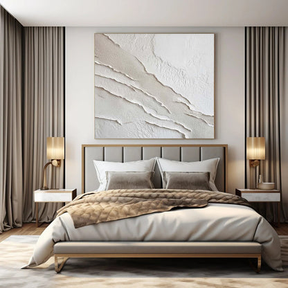 Monumental Abstract Painting for Conservatory Sunrooms - Custom Resin on Linen
