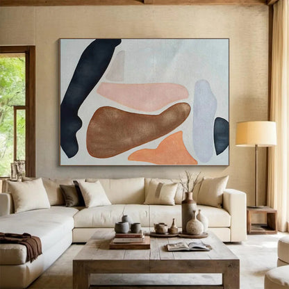 Grand Made-to-Order Abstract Art for Home Indoor Pool and Hot Tub Surrounding Walls