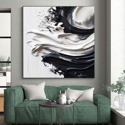 Grand Abstract Painting for Horse Stable Tack Rooms - Custom Acrylic on Linen