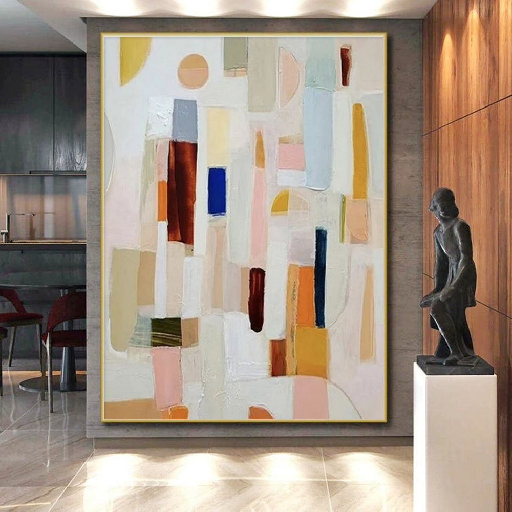 Colossal Tailored Hand-Painted Abstract Wall Art for Art Studios LargeART0659