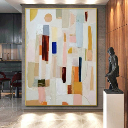 Colossal Tailored Hand-Painted Abstract Wall Art for Art Studios LargeART0659