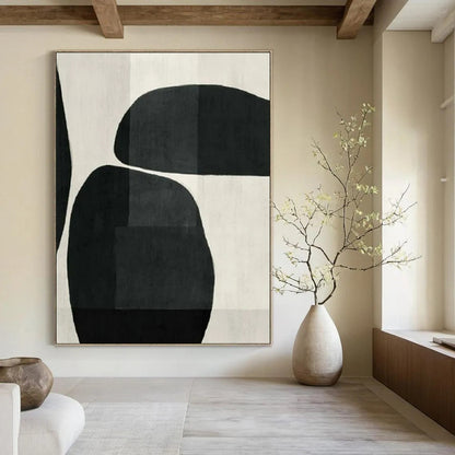 Hand-Painted Bespoke Abstract Painting for Dining Room & Hotel Meeting Rooms
