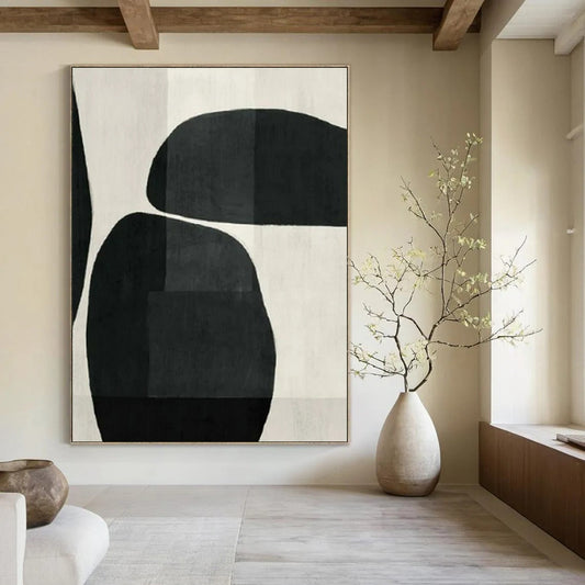 Hand-Painted Bespoke Abstract Painting for Dining Room & Hotel Meeting Rooms