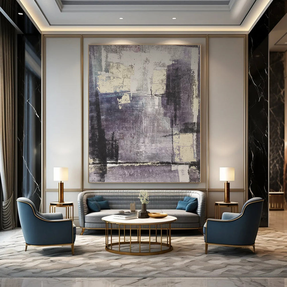 Monumental Custom Abstract Canvas for Art Collector Galleries