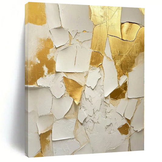 Oversized Abstract Art for Murphy Bed Wall Niches - Custom Acrylic on Linen