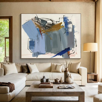 Super-Sized Contemporary Abstract Art for Home Theater Screen Surround
