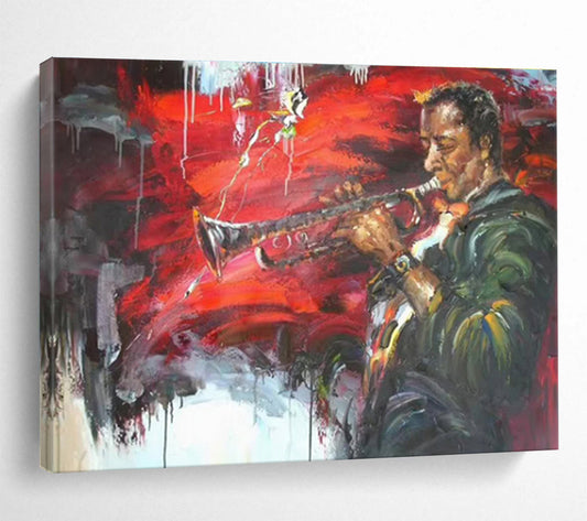 Mysterious Hand - Painted Textured Abstract Painting for Hallway & Bar DKH636