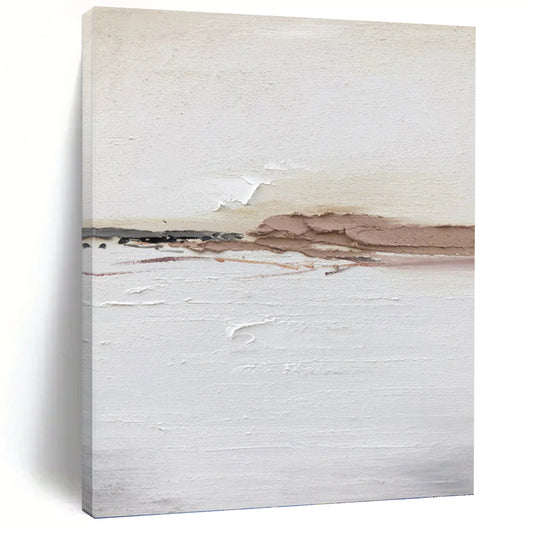 Custom Vertical Hand - Painted Textured Abstract Painting for Bedroom and Hallway DKH1678