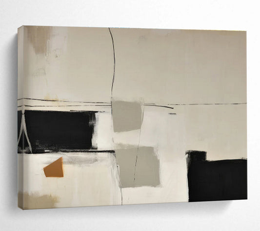 “Artistic Harmonies” Large - Format Abstract Mural for Bedroom & Dining Room DKH248