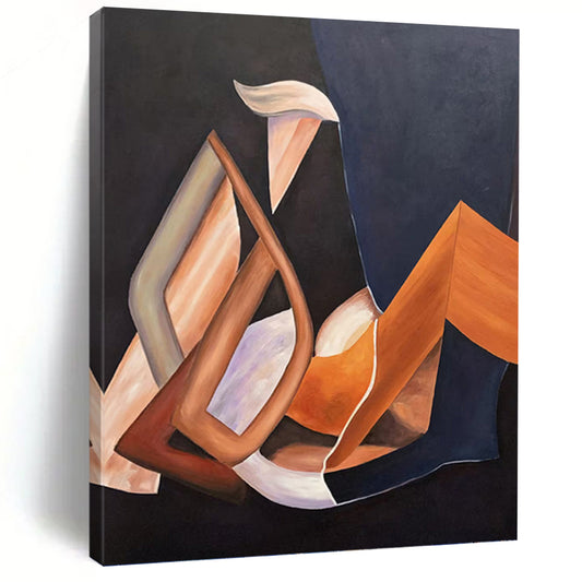 Large Abstract Painting with Expressive Textures for Living Room & Dining Room DKH0927