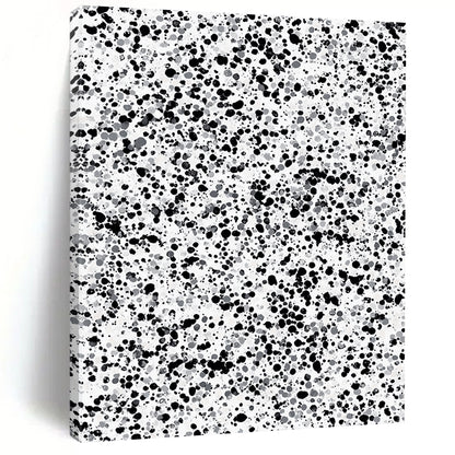 Black, Gray and White Splatter "Subtle Chaos" Painting On Canvas HB257