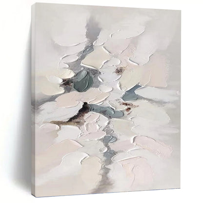 Designer - Curated Splendor: Hand - Rendered Textured Canvas Art for Hotel Lobby & Living Room DKH1174
