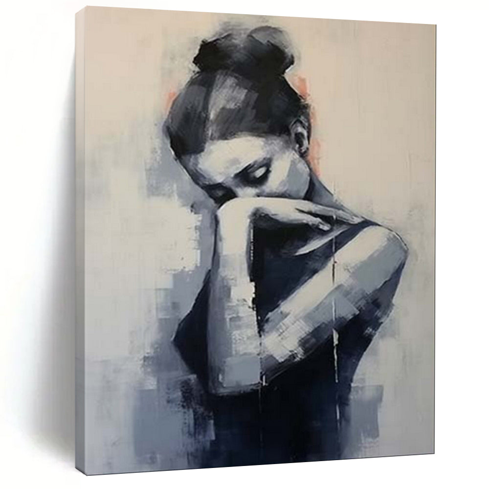 Hand-Painted Personalized Abstract Painting for Bedroom & Hallway LargeART1910