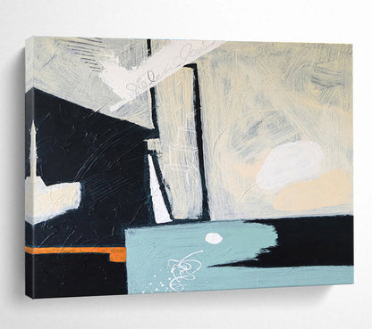 Grand Hand - Painted Abstract Canvas for Office & Hallway DKH546