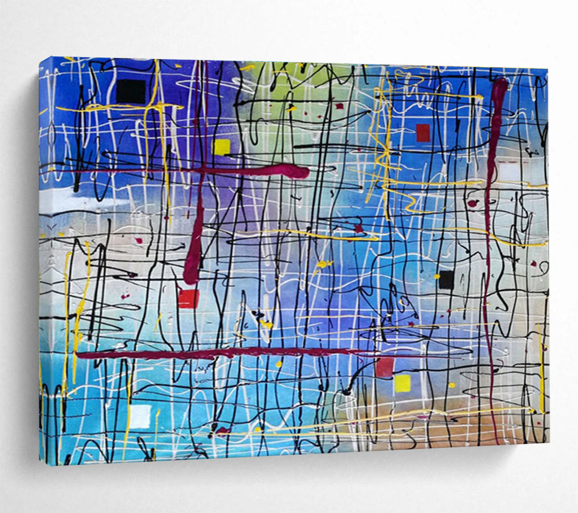 Groundbreaking Original Vast - Scale Textured Hand - Crafted Abstract Canvas for Innovative Design DKH849