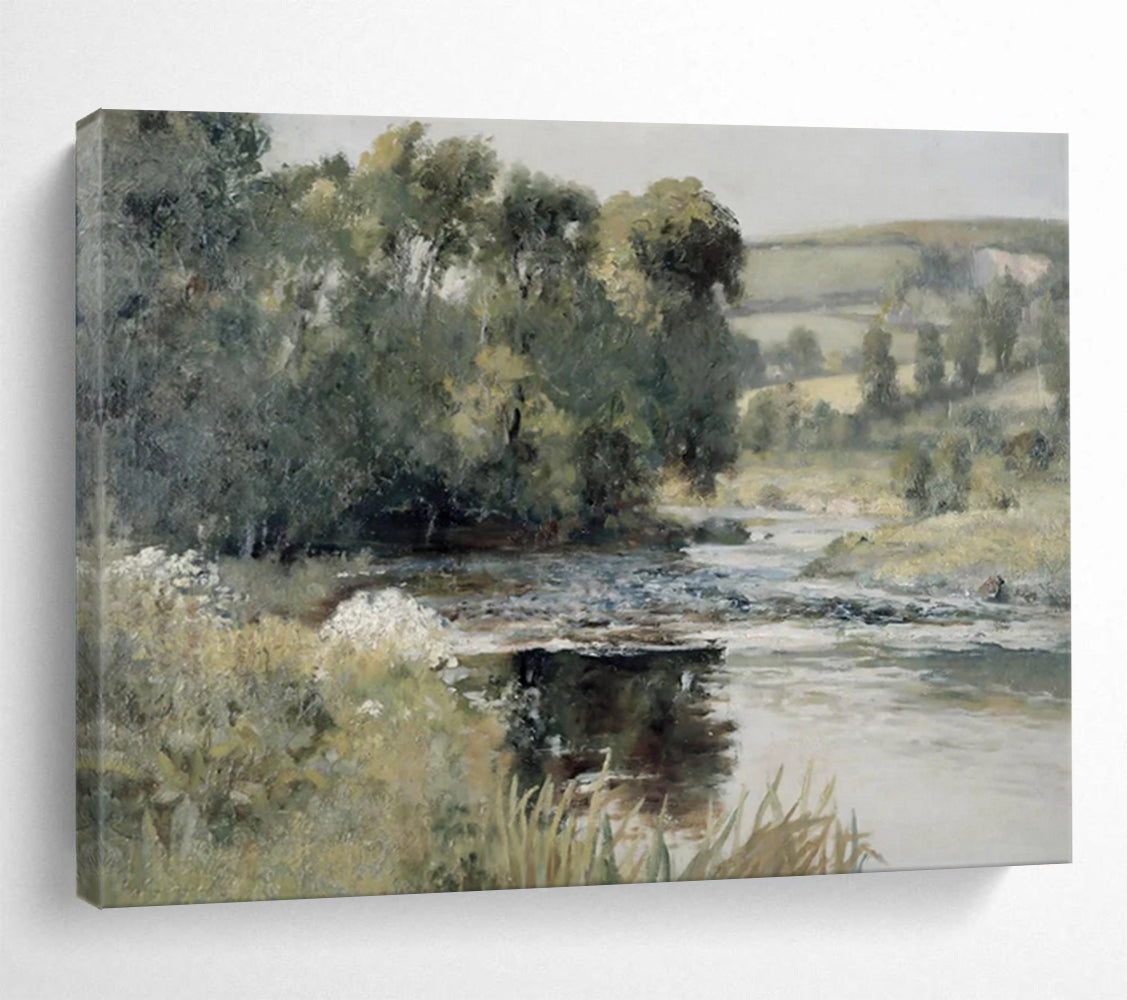 Vast Hand-Painted Abstract Canvases for Bedroom & Office LargeART1489