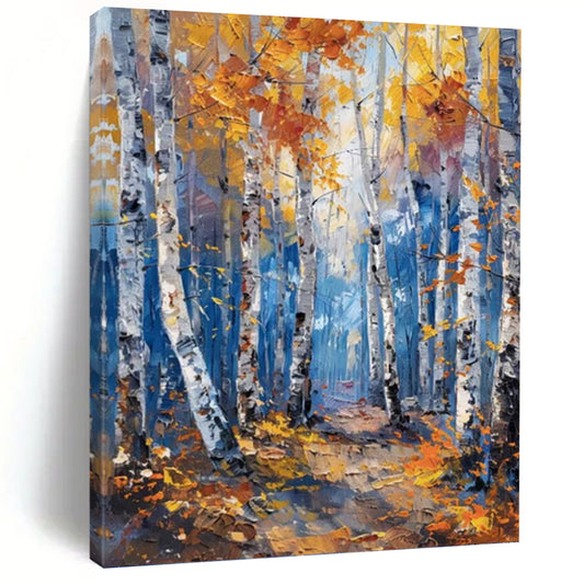 Large - Sized Mesmerizing Hand - Painted Textured Abstract on Canvas for Bedroom & Living Room DKH1406