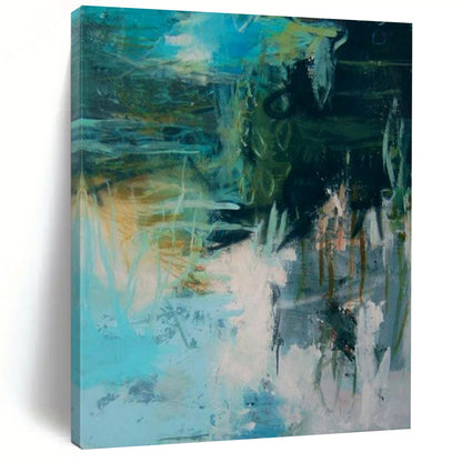 Large-Scale Hand-Painted Abstract Wall Art for Bar & Hallway LargeART2286