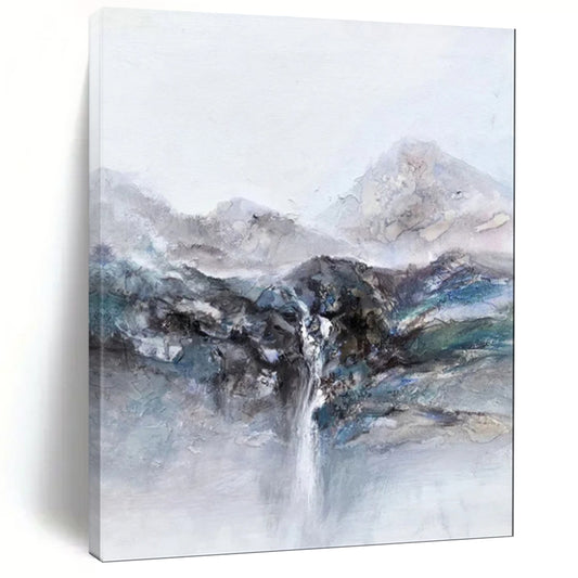 Delicate & Intricate Hand-Painted Bespoke Abstract Painting for Office & Entryway LargeART1961