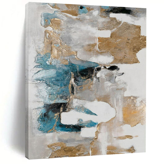 Gigantic-Scale Hand-Painted Abstract Wall Murals for Living Room & Art Gallery Nook LargeART2245