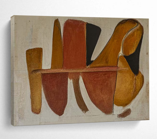 Giant-Scale Hand-Painted Abstract Canvases for Entryway & Living Room LargeART1492