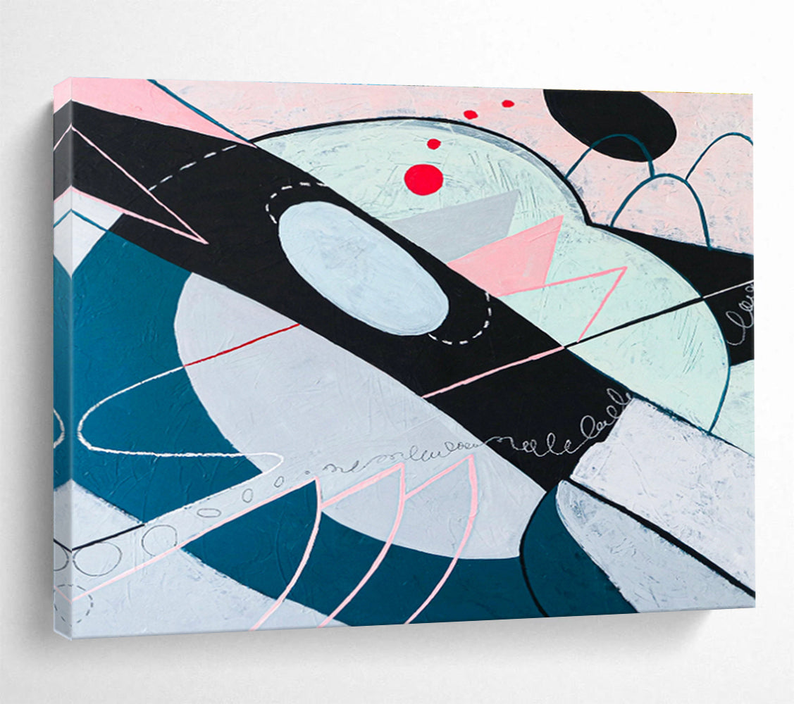 Enormous Hand - Painted Abstract Painting for Bedroom & Hallway DKH549