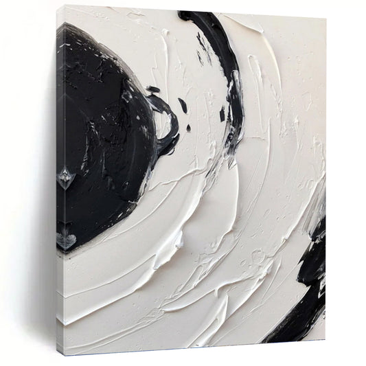 Vertical Hand - Painted Custom Abstract Artwork for Living Room and Hotel DKH1677