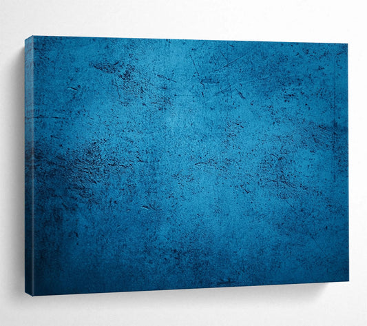 Solid Blue Textured Background - Minimalist Abstract Painting On Canvas HB0470