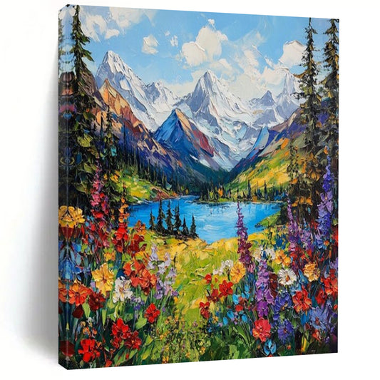 Hand-Painted Textured Abstract Panel for Bedroom & Dining Room LargeART2156