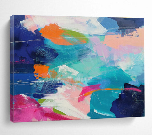 Oversized Textured Abstract Wall Art for Bedroom & Entryway DKH489