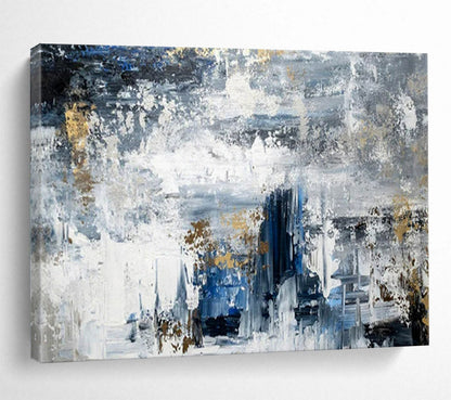 Peaceful Large - Format Abstract Painting for Bedroom & Hallway LargeART1623