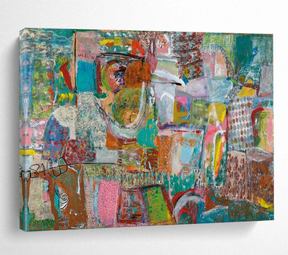 Energetic Giant Abstract Mural for Office & Living Room LargeART1678