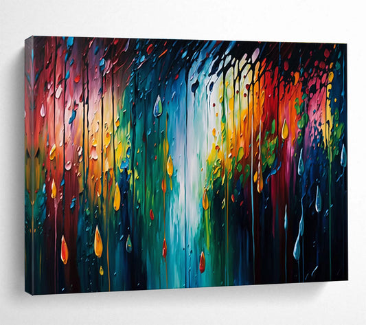 Memorable Original Vast Textured Hand - Painted Abstract Canvas for Lasting Impressions DKH867