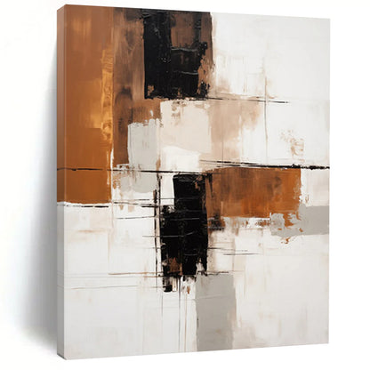 Rainbow Mist: Super - Sized Hand - Painted Custom Abstract Canvas for Dining Room and Entryway DTP129