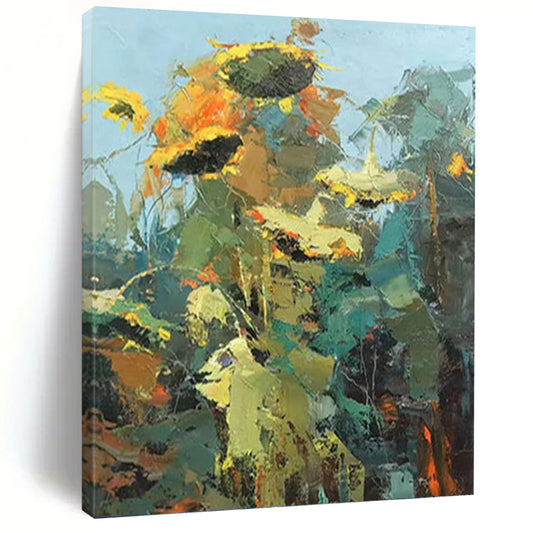 Immense Hand - Painted Custom Textured Canvas Abstract for Living Room & Hotel Suite DKH1045
