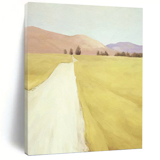 Large - Sized Alluring Hand - Painted Textured Abstract on Canvas for Bedroom & Entryway DKH1415
