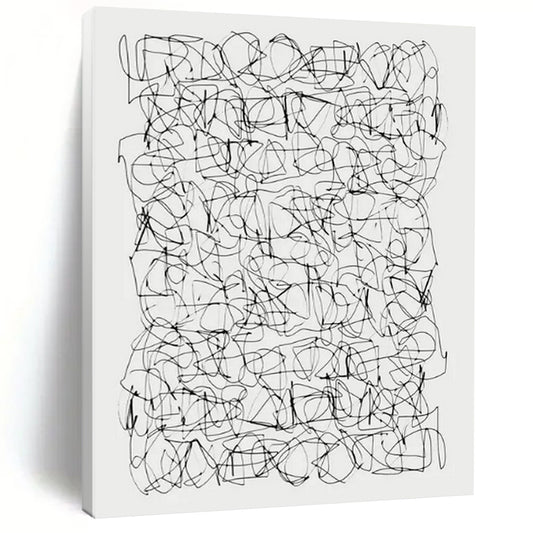 arge-Scale Hand-Painted Abstract Canvas for Entryway & Living Room LargeART2315