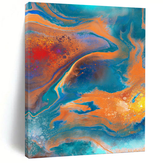 Graceful Textured Abstract Mural for Dining Room & Entryway DKH0940