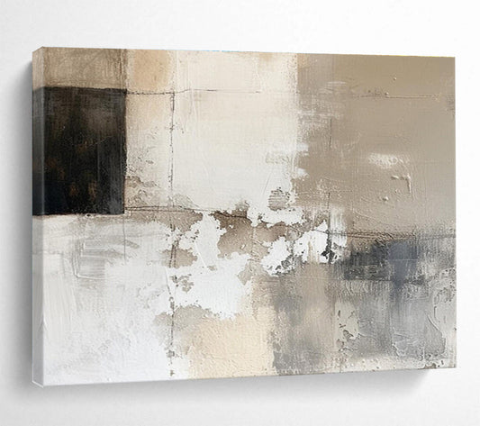 Large - Sized Textured Abstract Canvas for Bedroom & Hallway DKH504
