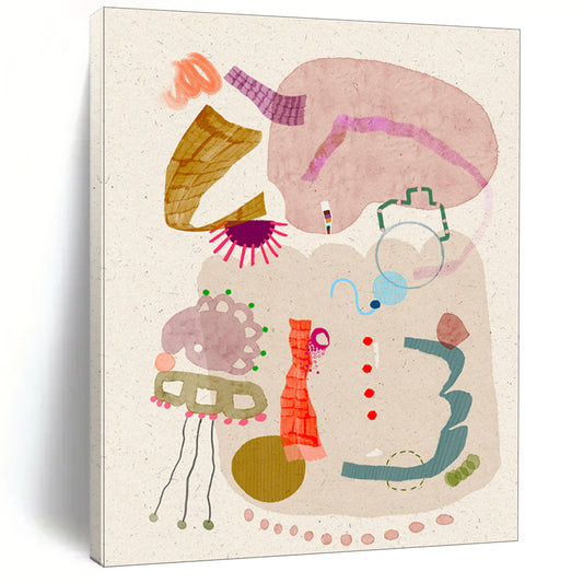 Hand-Painted Bespoke Abstract Art for Dining Room & Hotel LargeART1845