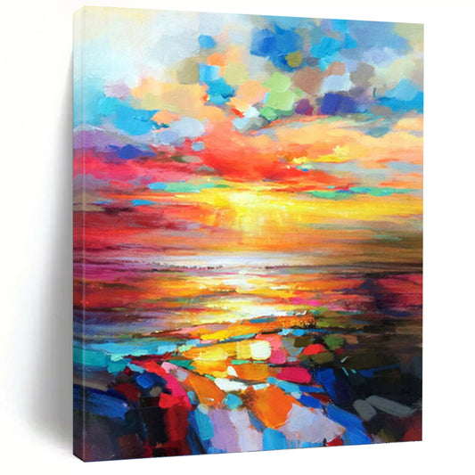 Stunning Custom - Crafted Textured Canvas Abstract for Living Room & Dining Room DKH1064