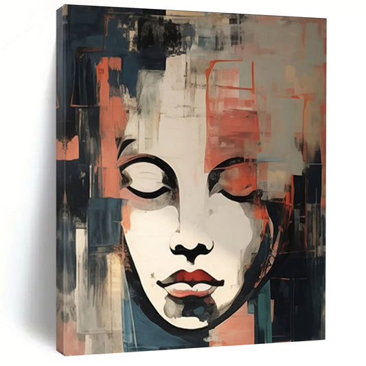 Velvet Petals: Grandiose Hand - Painted Custom Abstract Art for Office and Bar DTP124