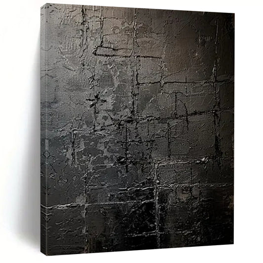 Enormous-Scale Hand-Painted Abstract Wall Installations for Entryway & Hallway LargeART2363