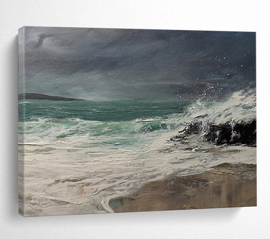 Stormy Sea & Rocks - Dynamic Office Motivation DLZ043