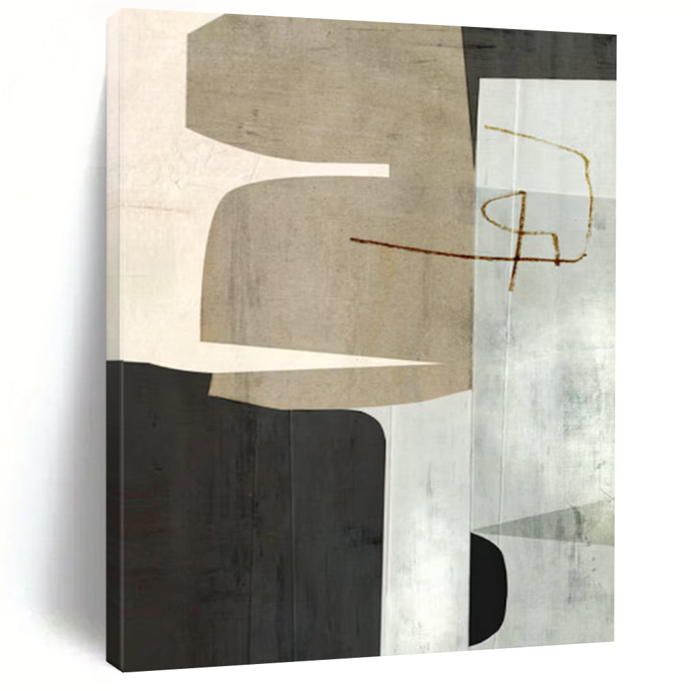 Large-Scale Hand-Painted Custom Abstract Art with Rich Textures DTP158
