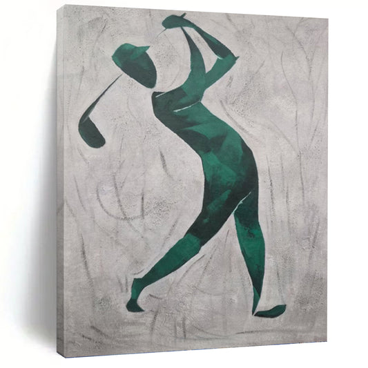 Giant - Scale Vertical Hand - Painted Custom Abstract Enigma (with Diverse Textures) for Dining Room and Hotel DKH1561