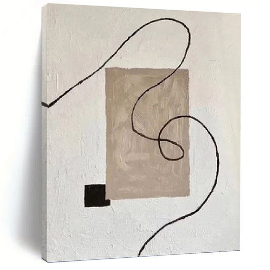 Whimsical Hand - Painted Textured Abstract for Dining Room & Hallway DKH1327