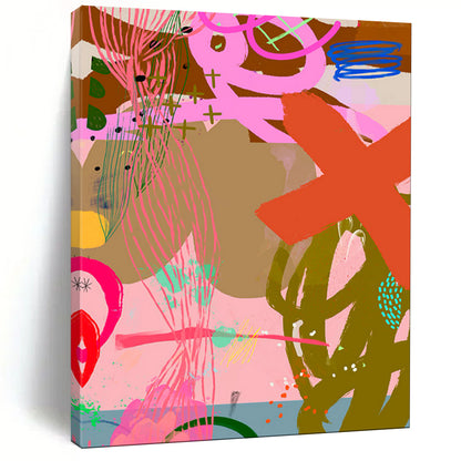 Hand-Painted Bespoke Abstract Canvas for Living Room & Hotel LargeART1857
