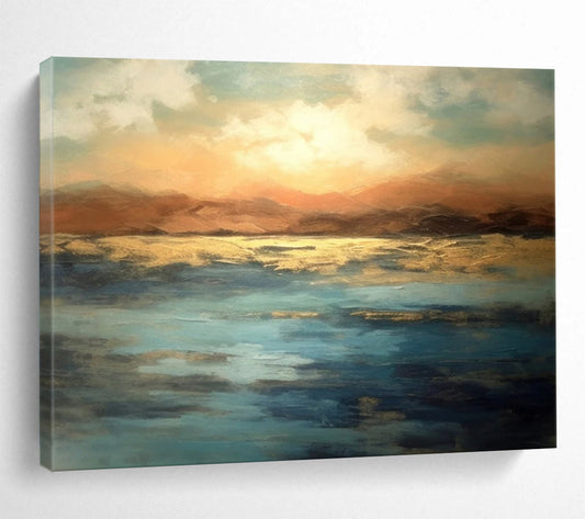 Sunset Over Golden Waters - Romantic Dining Ambiance DLZ066