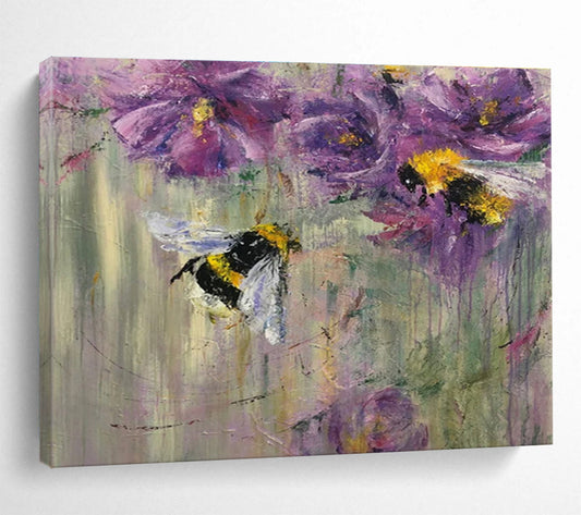 Hand - Painted Textured Large Abstract Artwork for Room Enhancement DKH718